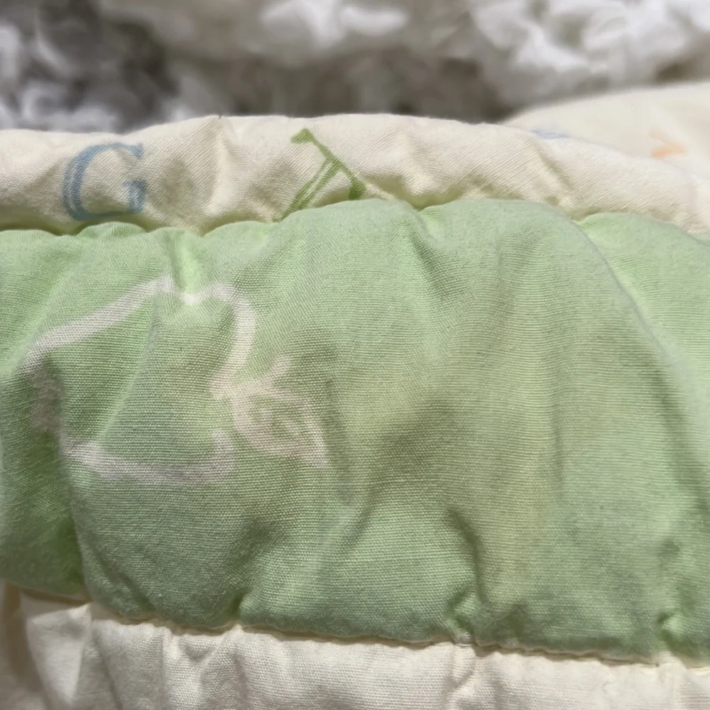 WINNIE THE POOH CLASSIC VINTAGE CRIB BLANKET, IVORY COLOR 40”X 30”